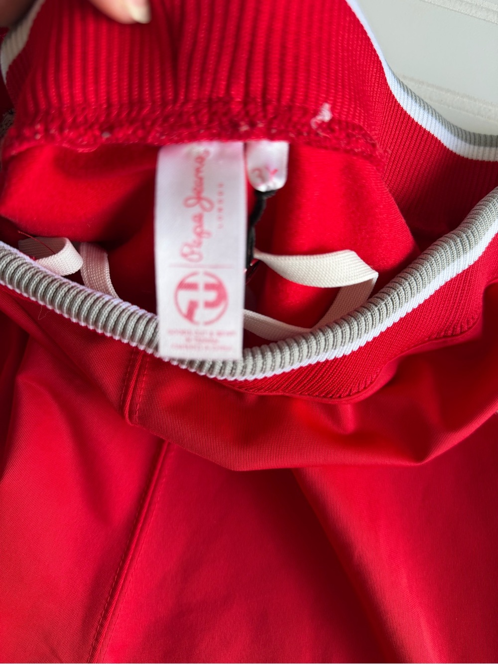 Pepe Jeans Vintage Red Track Pants with Black & White Stripes Men’s 3XL 90’s Y2K - Picture 4 of 10